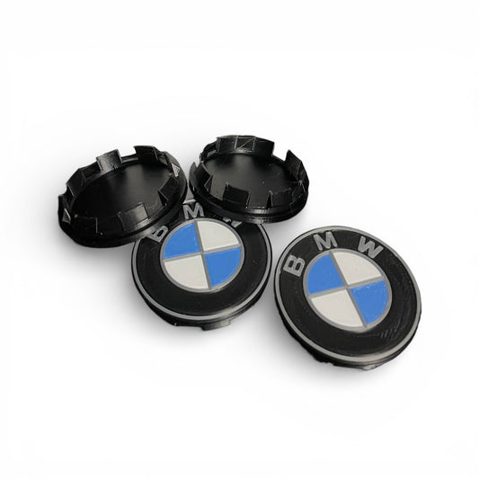 BMW 65mm Wheel Center Caps | BMW Colors or Black & White (PACK OF 4)