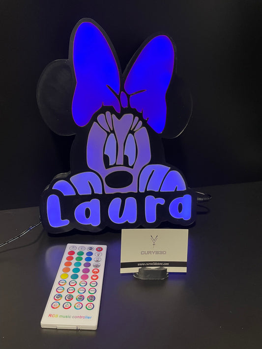 Minnie Name Lamp