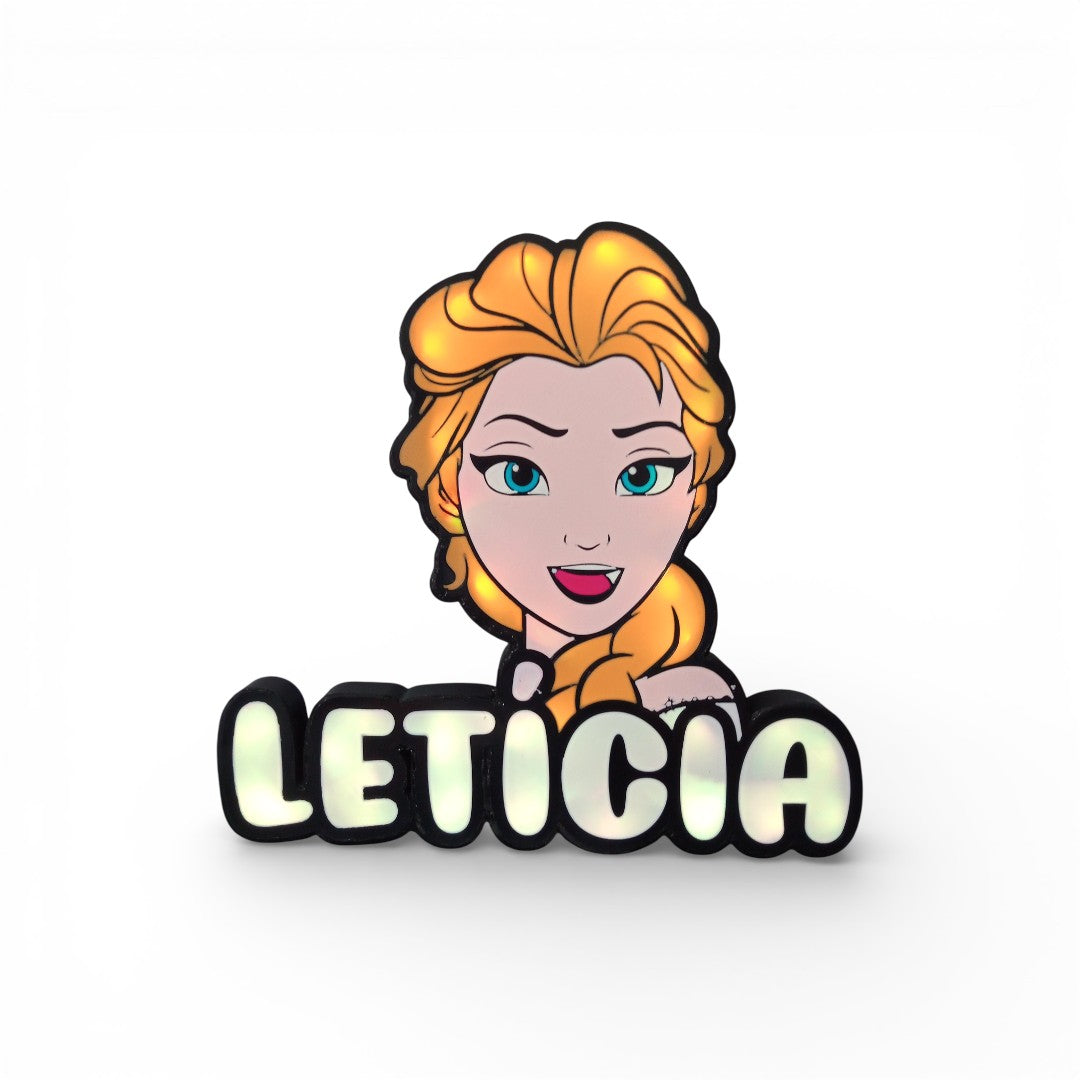 Frozen Lamp with Name