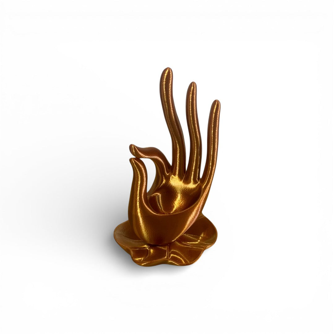 Decorative Hand Keychain with Frog Hat | Entryway