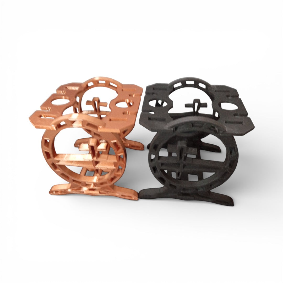 Wine Rack for 2 Bottles and 4 Glasses | Ideal for Restaurants and Cafes